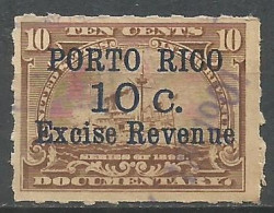 PUERTO RICO DOCUMENTARY STAMP 1898 SURCHARGE - Porto Rico