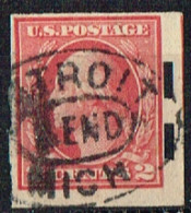 FLO 303 - ETATS-UNIS N° 200A Obl. Non Dentelé Avec 2 Perforations Dans La Marge Droite Washington - Abarten & Kuriositäten