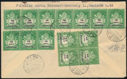 1946 (26. Díjszabás) Ajánlott Levél 10 X 10 Ezer AP + 4 X 50 Ezer AP Bérmentesítéssel / Registered Cover With 14 Stamps - Other & Unclassified