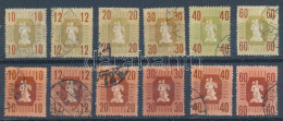 O 1946 Forint-fillér 6 értéke Jelentős Színárnyalat Változással + Támpéldány - Altri & Non Classificati