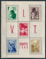 ** 1949 VIT (I.) - Budapest Blokk (8.000) - Otros & Sin Clasificación