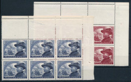 ** 1950 Bem 60f és 1Ft ívsarki 6-os Tömbökben, Felül 3-3 üres Mezővel (12.000++) / Mi 1143-1144 Corner Blocks Of 6 With  - Otros & Sin Clasificación