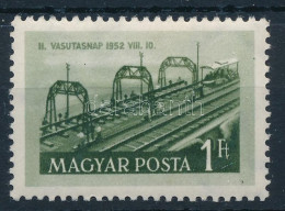 ** 1952 Vasutasnap 1Ft Számvízjellel - Sonstige & Ohne Zuordnung