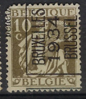 Voorafgestempeld Nr. TYPO 284E Positie A " KANTDRUK "  BRUXELLES 1934 BRUSSEL ;  Staat Zie Scan ! LOT 348 - Typo Precancels 1932-36 (Ceres And Mercurius)