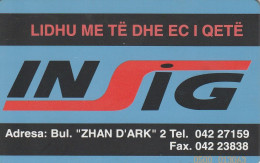 PHONE CARD ALBANIA  (E4.18.5 - Albanie