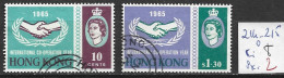 HONG KONG 214-15 Oblitérés Côte 8 € - Used Stamps