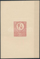 (*) 1921 50 éves A Kőnyomatos Bélyeg Piros Emlékív Privát Essay / Souvenir Sheet - Other & Unclassified