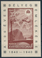 ** 1940 MABOE XVII. Bélyegnap Emlékív (kis Betapadás / Small Gum Disturbance) - Other & Unclassified