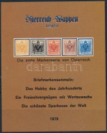 ** 1979 Osztrák Kiadású 1850-es Címerbélyeg Sor Emlékív II. Barna Kerettel - Other & Unclassified