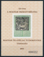 ** 1993 125 éves A Magyar Okmánybélyeg Emlékív (3.500) - Autres & Non Classés