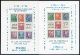 ** 1998/11 Eucharisztikus Kongresszus, Miskolc 2 Klf. Emlékív - Altri & Non Classificati