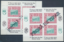 ** 1999/E2a-E2b Hohe Rinne Erdélyi Kiadású Fogazott + Vágott Emlékív Pár Próbanyomata / Souvenir Sheet Collection Of 4 - Other & Unclassified