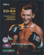 ** 2001 Koko "Magyarország Első Profi Bokszvilágbajnoka 2001.01.27." Piros-fehér-zöld Felülnyomat Emlékív - Other & Unclassified