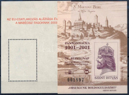 ** 2003/37aA + BB 74. Bélyegnap - Pannonhalma Emlékív Pár (4.000) - Other & Unclassified