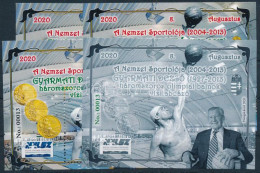 ** 2020 A Nemzet Sportolója - Gyarmati Dezső 3 Darabos Emlékív Garnitúra Azonos No. 00013 + Piros No. 00000 - Otros & Sin Clasificación