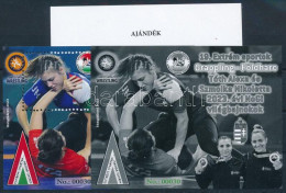 ** 2023 19. Extrém Sportok Grappling - Földharc 3 Db-os Emlékív Garnitúra Azonos 00030 Sorszámmal, Közte Feketenyomat és - Altri & Non Classificati