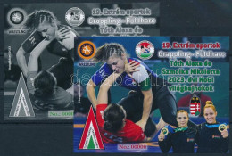 ** 2023 19. Extrém Sportok Grappling - Földharc Emlékívpár Azonos Piros - Zöld 00000 Sorszámmal, Az Egyik Feketenyomat - Otros & Sin Clasificación