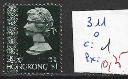 HONG KONG 311 Oblitéré Côte 1 € - Gebruikt