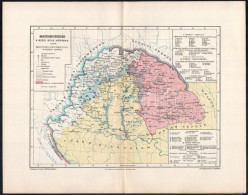 Cca 1900 Magyarország A Bécsi Béke Korában 1606. Tervezte: Dr. Acsády Ignác. 1 : 4.000.000, Bp., Athenaeum Kiadása (Kell - Altri & Non Classificati