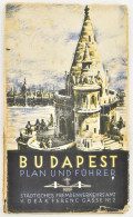 1939 Budapest Plan Und Führer, Német Nyelvű Térkép és Idegenforgalmi Tájékoztató. Bp., Städtisches Fremdenverkehrsamt (S - Other & Unclassified