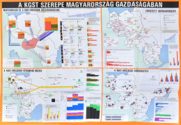 1968 A KGST Szerepe Magyarország Gazdaságában. Nagyméretű Térkép Adatokkal, Statisztikákkal. Bp., Kossuth (Kartográfiai  - Sonstige & Ohne Zuordnung