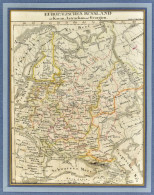 Europaeisches Russland Mit Kasan, Astrachan Und Georgien.  Gotha, Perthes [ca. 1845]., Színezett Rézmetszetű Térkép 18x2 - Otros & Sin Clasificación