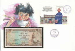 Makaó 1984. 10P Borítékban, Alkalmi Bélyeggel Bélyegzésekkel T:UNC  Macau 1984. 10 Patacas In Envelope With Stamps C:UNC - Zonder Classificatie