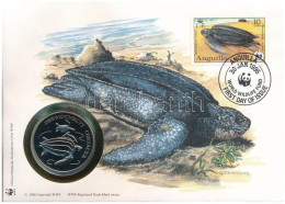 Anguilla DN (1991) "A Világ Vadvédelmi Alap (WWF) 30. évfordulója - Dermochelys Coriacea (Kérgesteknős)" Kétoldalas Fém  - Sin Clasificación