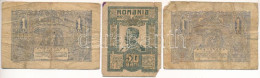 Románia 1917. 50b + 1920. 1L (2x) T:VG,G Romania 1917. 50 Bani + 1920. 1 Leu (2x) C:VG,G Krause P#71, P#26 - Sin Clasificación