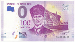 Törökország 2019. 0E "Samsun" Szuvenír Bankjegy T:UNC  Turkey 2019. 0 Euro "Samsun" Souvenir Banknote C:UNC - Ohne Zuordnung