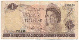 Új-Zéland DN (1968-1975) 1$ "Dick L. Wilks" T:F New Zealand ND (1968-1975) 1 Dollar "Dick L. Wilks" C:F Krause P#163b - Sin Clasificación