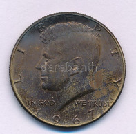 Amerikai Egyesült Államok 1967. 1/2$ Ag "Kennedy" T:AU Patina USA 1967. 1/2 Dollar Ag "Kennedy" C:AU Patina Krause KM#20 - Ohne Zuordnung