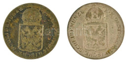 Ausztria 1849A 6kr Ag + 1849C 6kr Ag T:VF,F Patina  Austria 1849A 6 Kreuzer Ag + 1849C 6 Kreuzer Ag C:VF,F Patina Krause - Unclassified