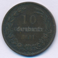 Bulgária 1881. 10s Bronz T:VF Bulgaria 1881. 10 Stotinki Bronze C:VF Krause KM#3 - Unclassified