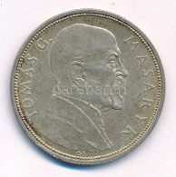 Csehszlovákia 1928. 10K Ag "Masaryk" T:AU,XF Patina Czechoslovakia 1928. 10 Korun Ag "Masaryk" C:AU,XF Patina  Krause KM - Zonder Classificatie