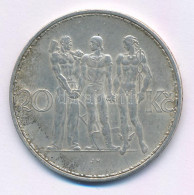 Csehszlovákia 1933. 20K Ag T:XF Patina Czechoslovakia 1933. 20 Korun Ag C:XF Patina Krause KM#17 - Sin Clasificación