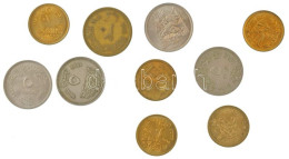 Egyiptom 1958-1979. 5m-20m (10xklf Forgalmi Emlékpénz) T:AU-VF Egypt 1958-1979. 5 Milliemes - 20 Milliemes (10xdiff Circ - Non Classificati