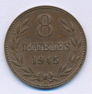 Guernsey 1945H 8D Bronz T:XF Guernsey 1945H 8 Doubles Bronze C:XF Krause KM#14 - Sin Clasificación