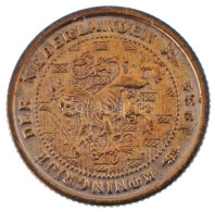 Hollandia 1934. 1/2c Bronz "Vilhelmina" T:AU,XF Netherlands 1934. 1/2 Cent Bronze "Wilhelmina" C:AU,XF - Unclassified