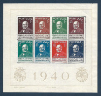 Portugal - Centenario Do Selo Postal  1840   1940 - Sir Rowland Hill - Blocs-feuillets