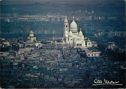 ALBERT MONIER PARIS Perspective Sur Montmartre Et Le Sacré Coeur - Monier
