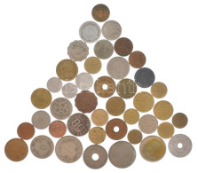 42db-os Vegyes Külföldi érmetétel, Közte Japán, Malajzia, Ukrajna, Görögország Stb. T:vegyes 42pcs Of Mixed Foreign Coin - Unclassified