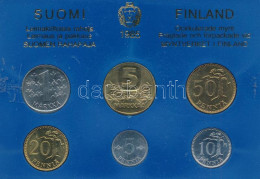 Finnország 1985. 5p-5M (6xklf) Forgalmi Sor Plasztik Tokban T:UNC Finland 1985. 5 Pennia - 5 Markka (6xdiff) Coin Set In - Non Classés