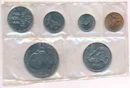 Jamaica 1969. 1c-1$ (6xklf) Forgalmi Szett Fólia Tokban T:1- Patina, A Fólia Sérült Jamaica 1969. 1 Cent - 1 Dollar (6xd - Unclassified