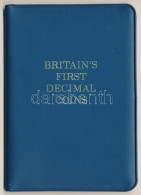 Nagy-Britannia 1968-1971. 1/2p-10p (5xklf) "Nagy-Britannia Első Decimális érméi" Forgalmi összeállítás Kartonlapon, Leír - Zonder Classificatie