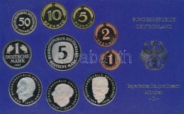 NSZK 1987D 1pf-5M (10xklf) Forgalmi Sor Műanyag Dísztokban T:PP FRG 1987D 1 Pfennig - 5 Mark (10xdiff) Coin Set In Plast - Unclassified