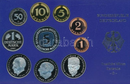 NSZK 1987G 1pf-5M (10xklf) Forgalmi Sor Műanyag Dísztokban T:PP FRG 1987G 1 Pfennig - 5 Mark (10xdiff) Coin Set In Plast - Sin Clasificación