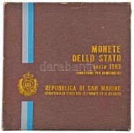 San Marino 1983. 1L-500L (9xklf) Forgalmi Sor, Fólia Tokban, Tájékoztató Füzettel, Bélyeg Kisívvel, Karton Dísztokban T: - Non Classés