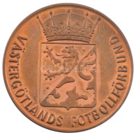 Svédország 1990. "Västergötland Labdarúgó Szövetség" Kétoldalas Bronz Emlékérem (42mm) T:1- Sweden 1990. "Västergötland  - Unclassified