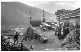 LEUKERBAD ► Trinkhalle Ch.Lehner An Der Gemmistrasse Mit Touristen, Seltene Fotokarte Anno 1941 - Loèche-les-Bains